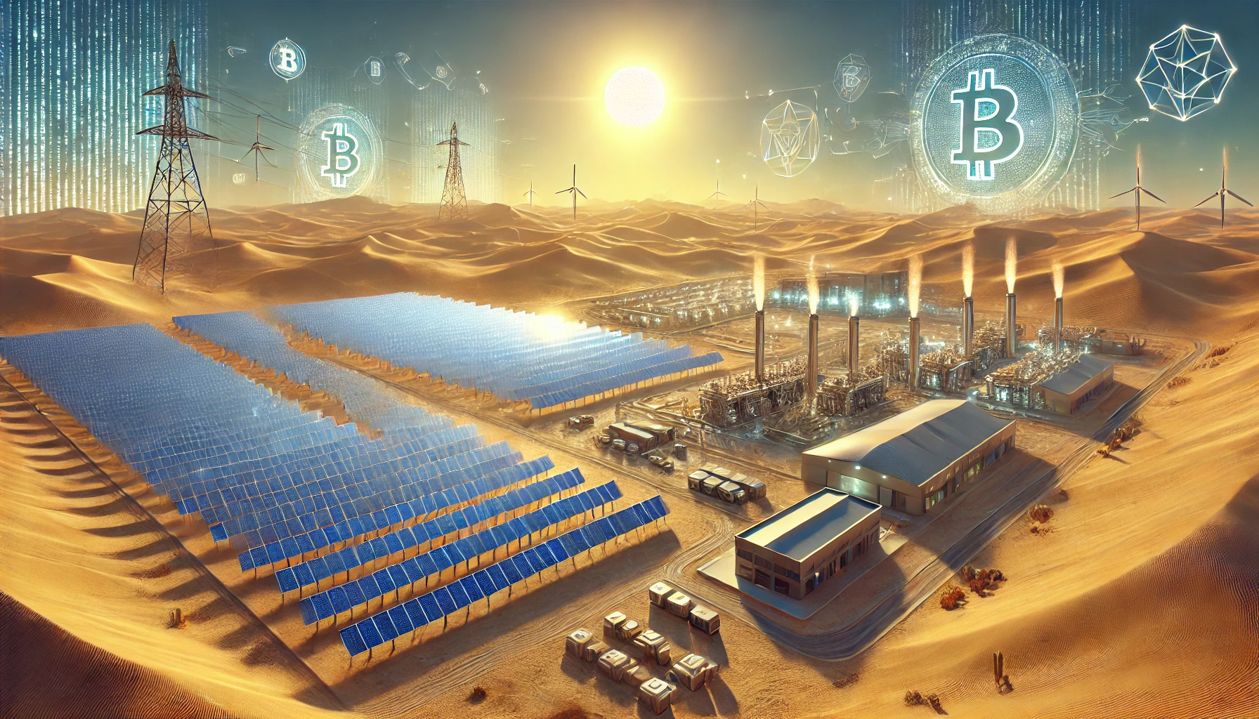 アブダビ、仮想通貨マイニング専用の太陽光発電所を建設｜ドバイのニュース