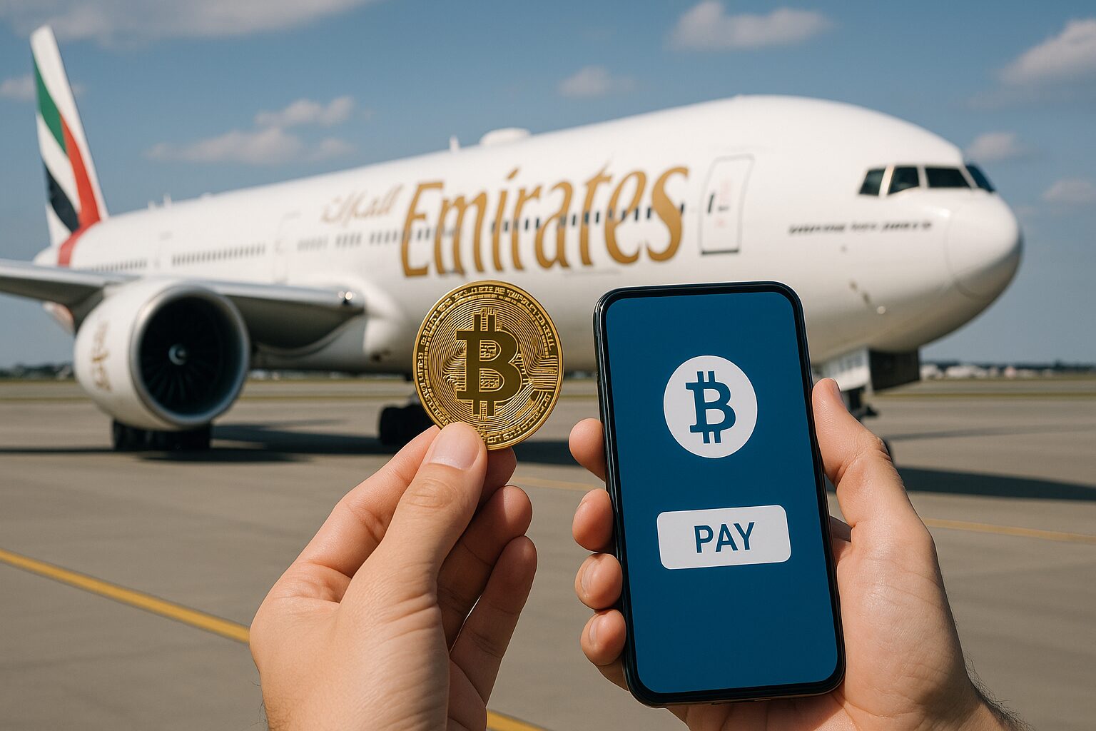 エミレーツ航空、2026年に暗号通貨での支払い導入へ。ドバイのデジタル革新を牽引｜ドバイのニュース